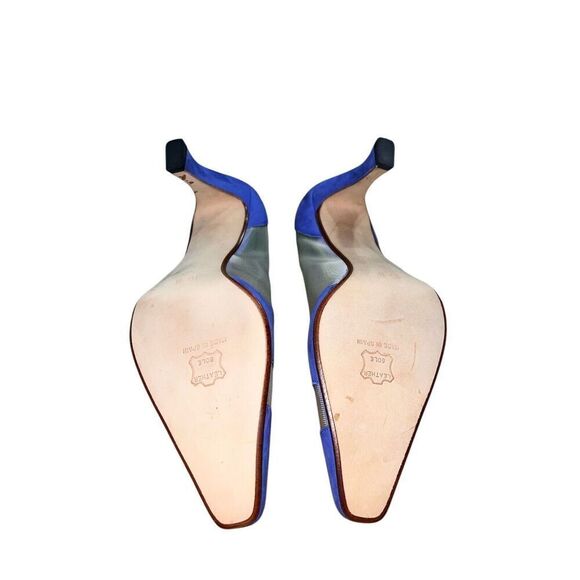 Stephanie of London-Mesh/Nubuck - Blue Pumps/Heels - Womens Size 10 GREAT CONDIT - Picture 9 of 15